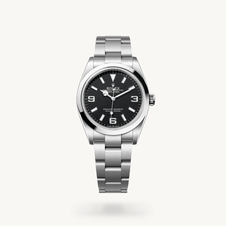 Rolex Explorer 36 Oyster, 36 mm, Oystersteel çelik M124270-0001