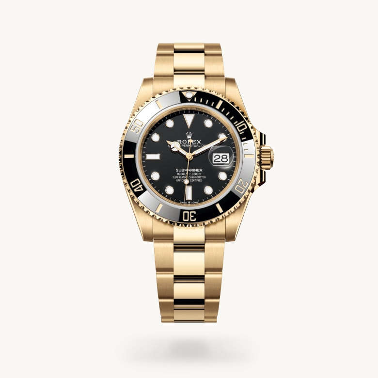 Rolex Submariner Date Oyster, 41 mm, sarı altın M126618LN-0002
