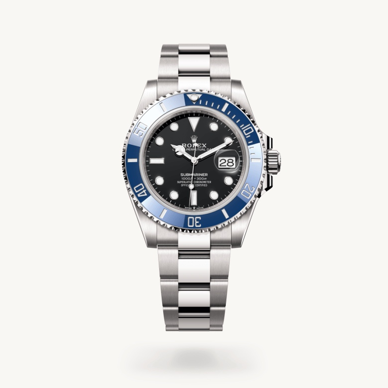 Rolex Submariner Date Oyster, 41 mm, beyaz altın M126619LB-0003