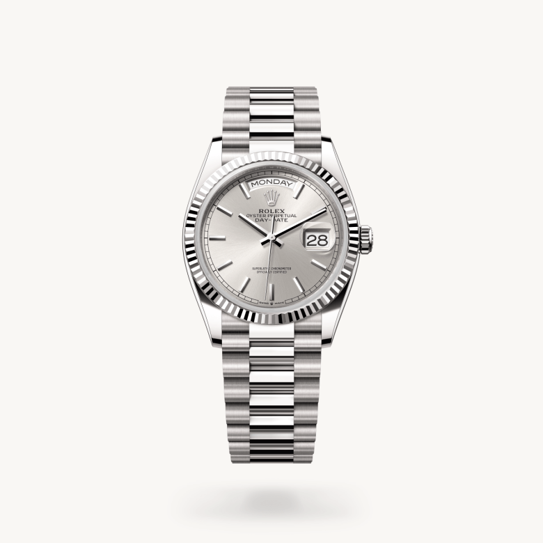 Rolex Day-Date 36 Oyster, 36 mm, beyaz altın M128239-0005