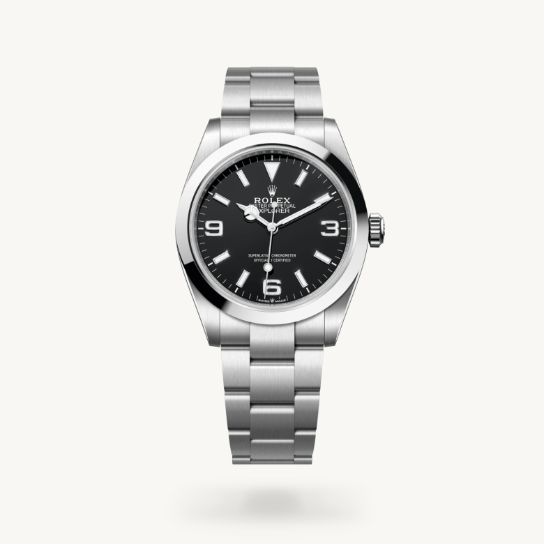 Rolex Explorer 40 Oyster, 40 mm, Oystersteel çelik M224270-0001