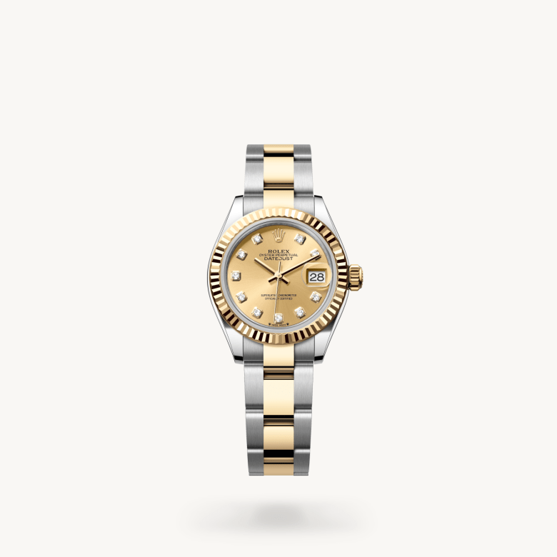 Rolex Lady-Datejust Oyster, 28 mm, Oystersteel çelik ve sarı altın M279173-0012
