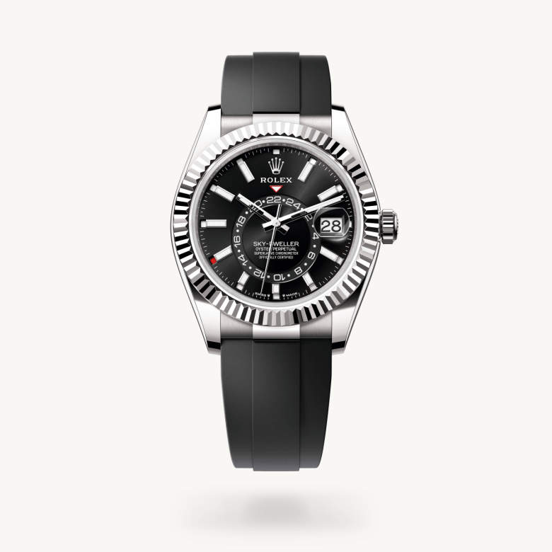 Rolex Sky-Dweller Oyster, 42 mm, beyaz altın M336239-0002