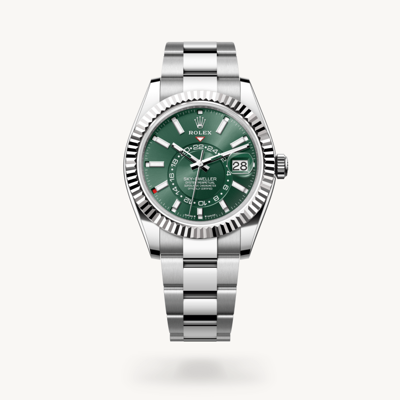 Rolex Sky-Dweller Oyster, 42 mm, Oystersteel çelik ve beyaz altın M336934-0001