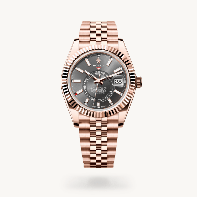 Rolex Sky-Dweller Oyster, 42 mm, Everose altın M336935-0008