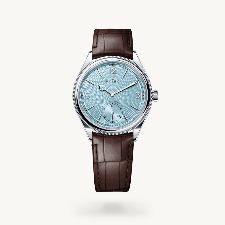 Rolex 1908 39 mm, platin, cilalı yüzey M52506-0002