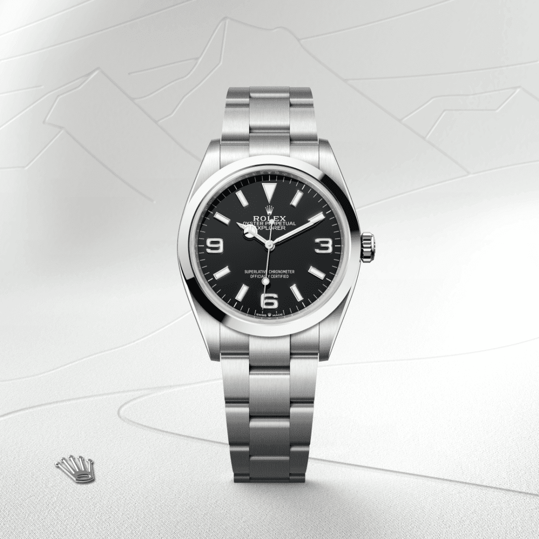 Rolex Explorer 36 Oyster, 36 mm, Oystersteel çelik M124270-0001