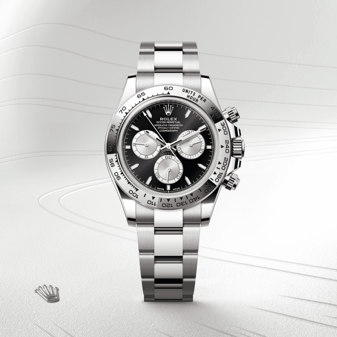 Rolex Cosmograph Daytona Oyster, 40 mm, beyaz altın M126509-0001