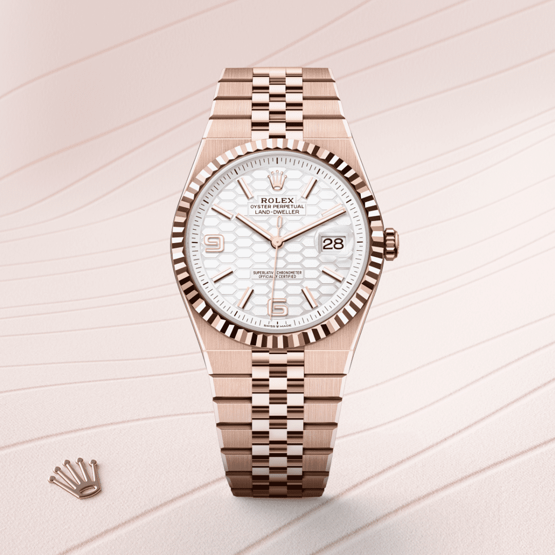 Rolex Land-Dweller 40 Oyster, 40 mm, Everose altın M127335-0001