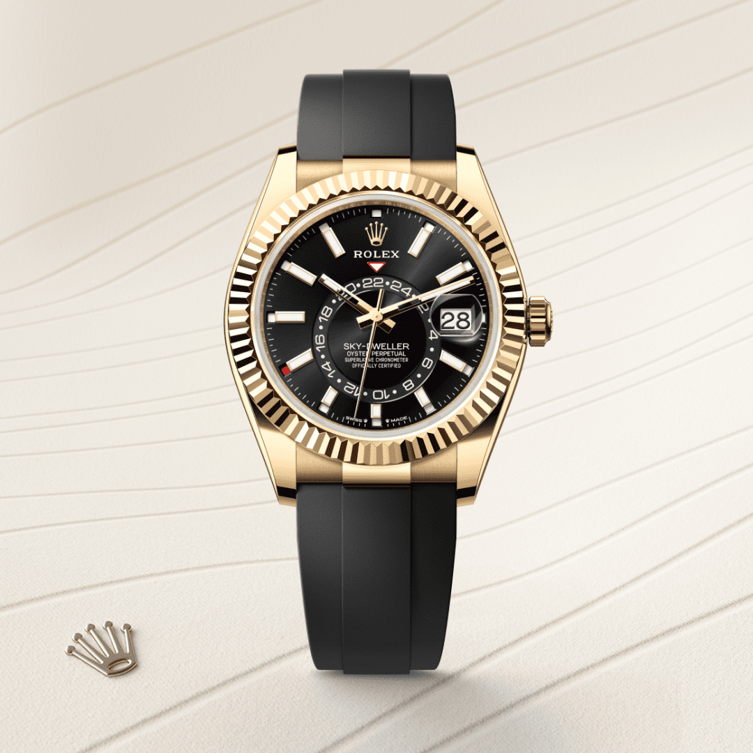 Rolex Sky-Dweller Oyster, 42 mm, sarı altın M336238-0002
