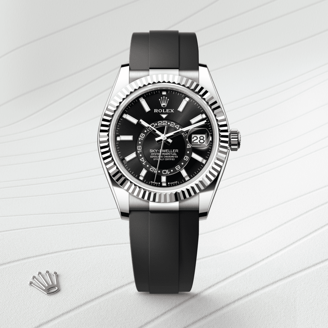 Rolex Sky-Dweller Oyster, 42 mm, beyaz altın M336239-0002
