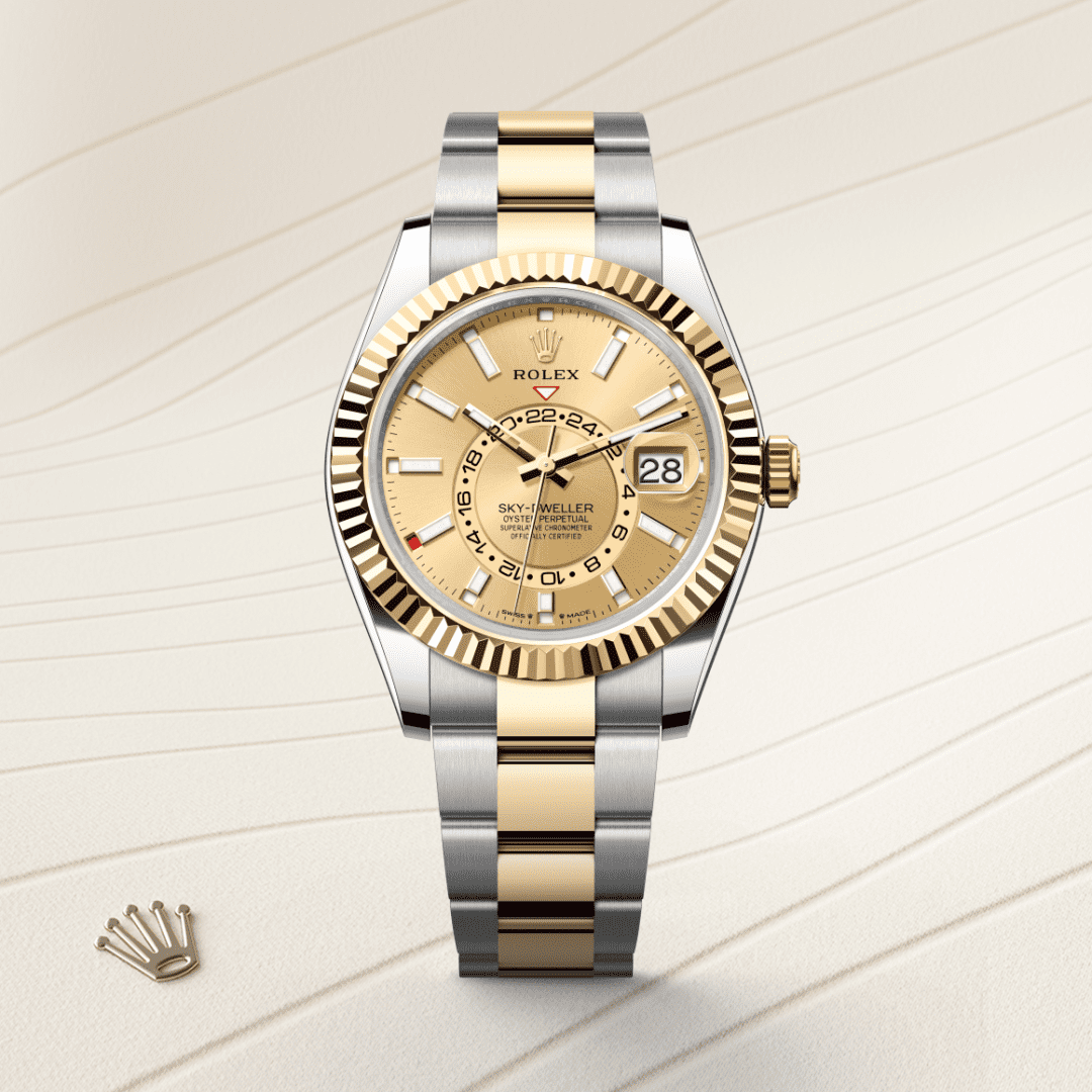 Rolex Sky-Dweller Oyster, 42 mm, Oystersteel çelik ve sarı altın M336933-0001