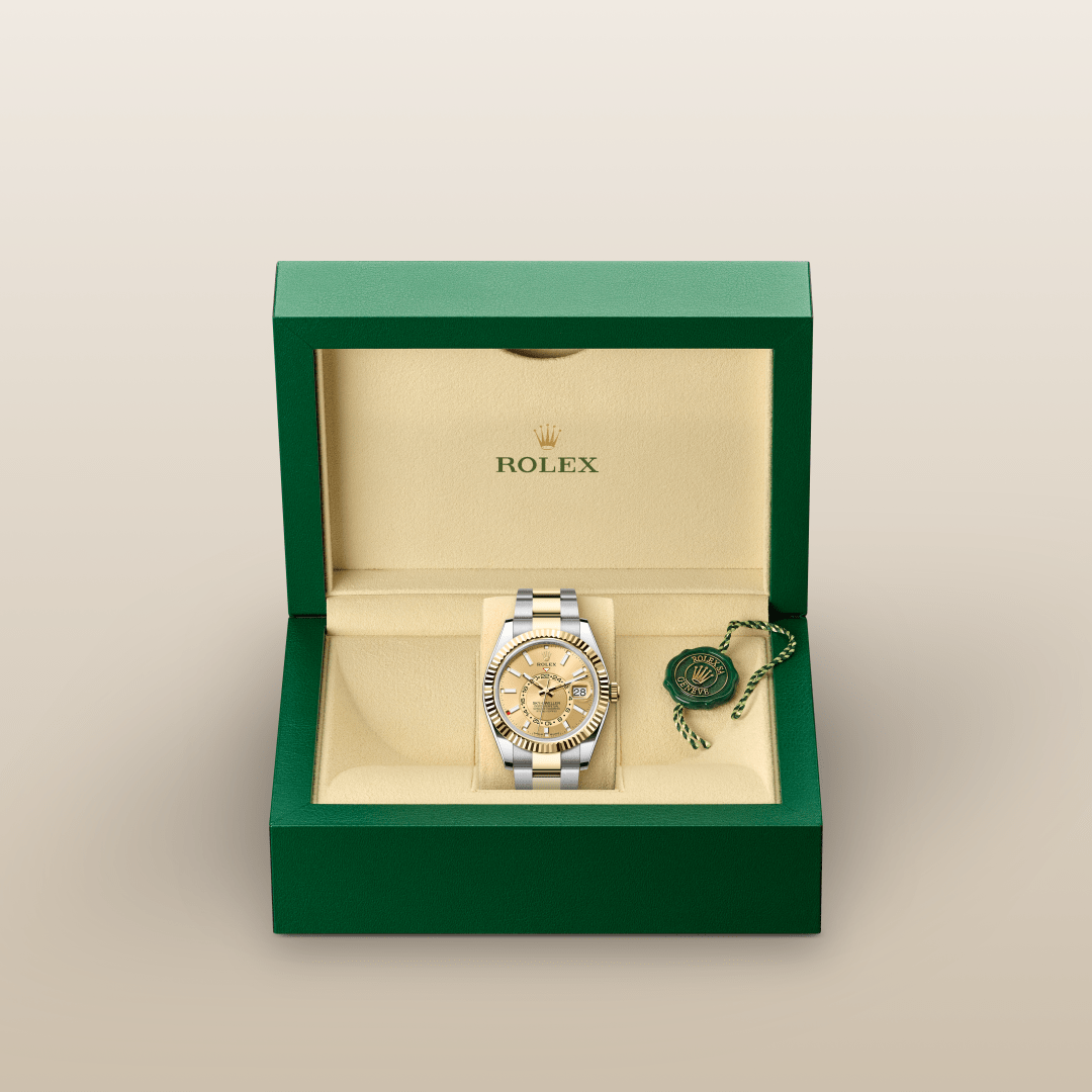 Rolex Sky-Dweller Oyster, 42 mm, Oystersteel çelik ve sarı altın M336933-0001