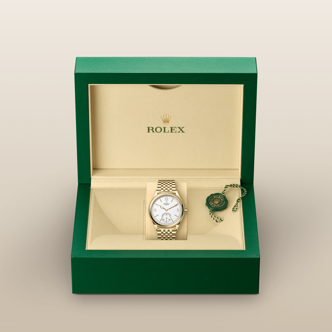 Rolex 1908 39 mm, 18 kt sarı altın, cilalı yüzey M52508-0008