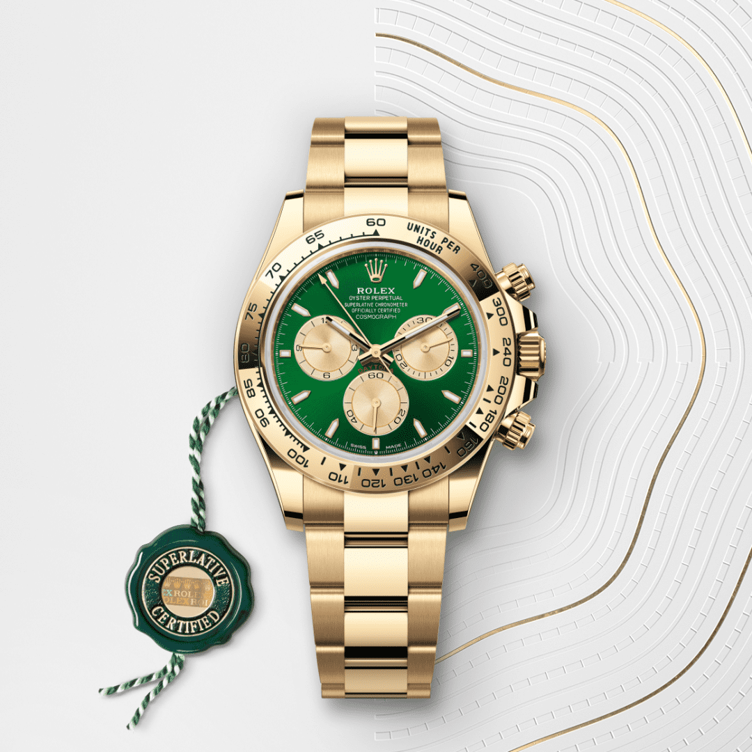 Rolex Cosmograph Daytona Oyster, 40 mm, sarı altın M126508-0008