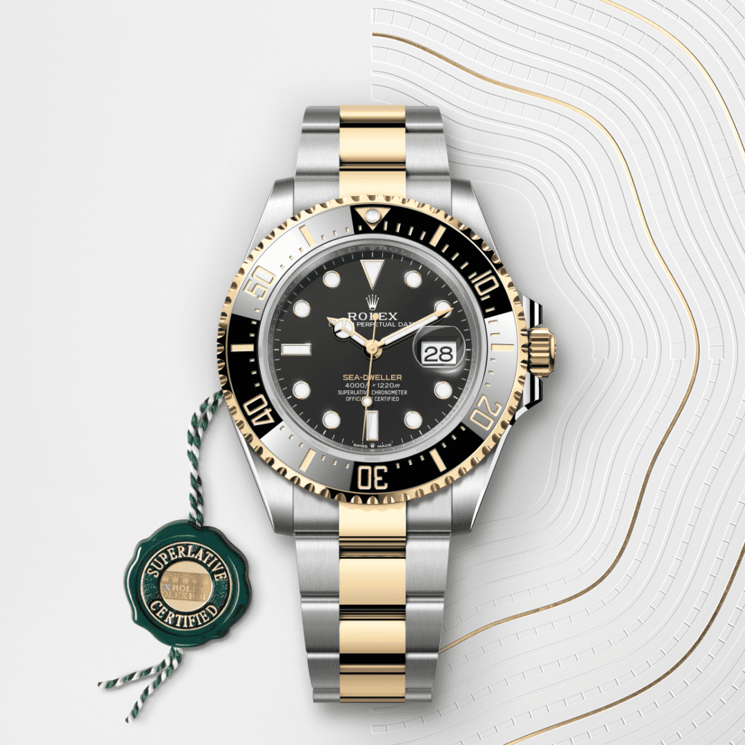 Rolex Sea-Dweller Oyster, 43 mm, Oystersteel çelik ve sarı altın M126603-0001