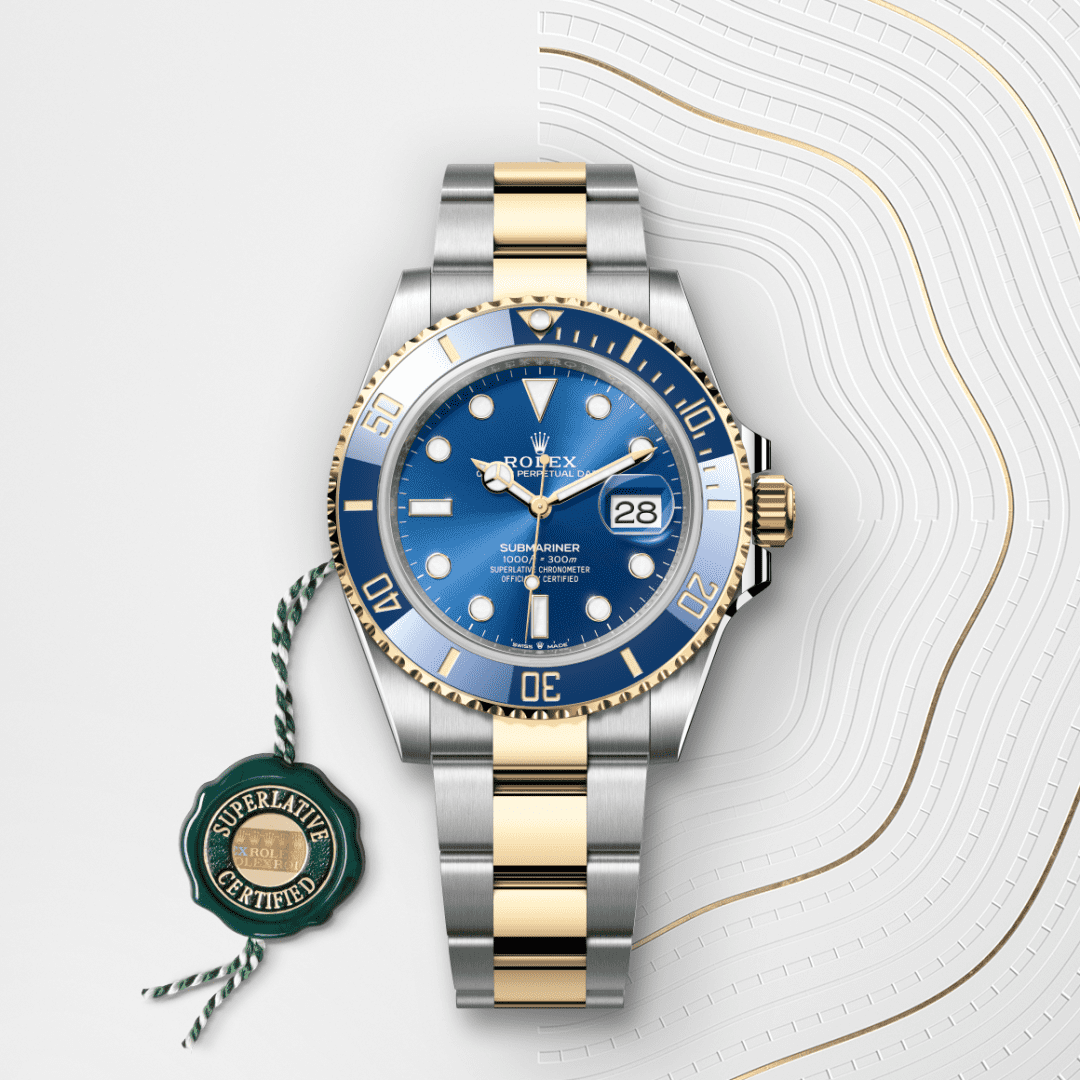 Rolex Submariner Date Oyster, 41 mm, Oystersteel çelik ve sarı altın M126613LB-0002