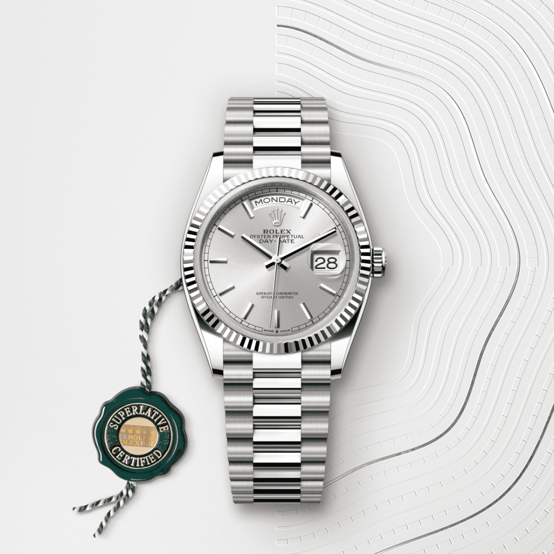 Rolex Day-Date 36 Oyster, 36 mm, beyaz altın M128239-0005