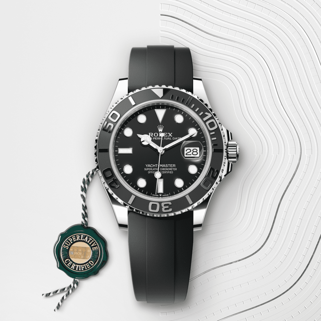 Rolex Yacht-Master 42 Oyster, 42 mm, beyaz altın M226659-0002