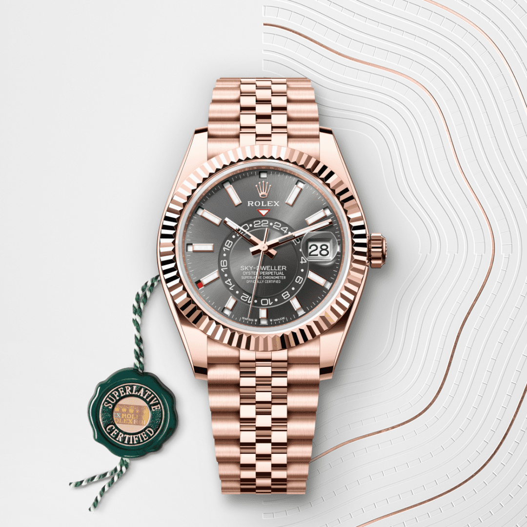 Rolex Sky-Dweller Oyster, 42 mm, Everose altın M336935-0008