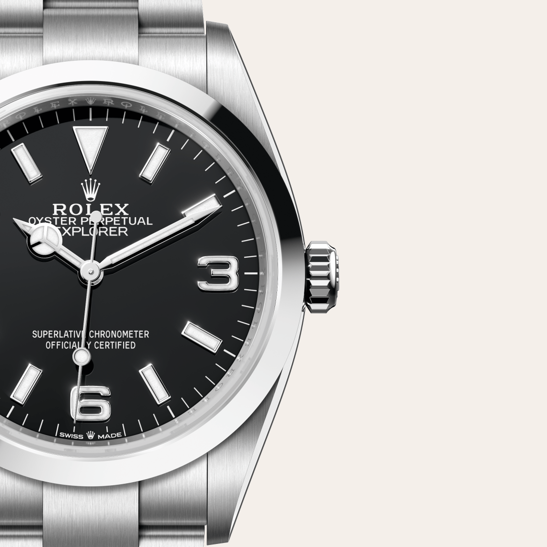 Rolex Explorer 36 Oyster, 36 mm, Oystersteel çelik M124270-0001