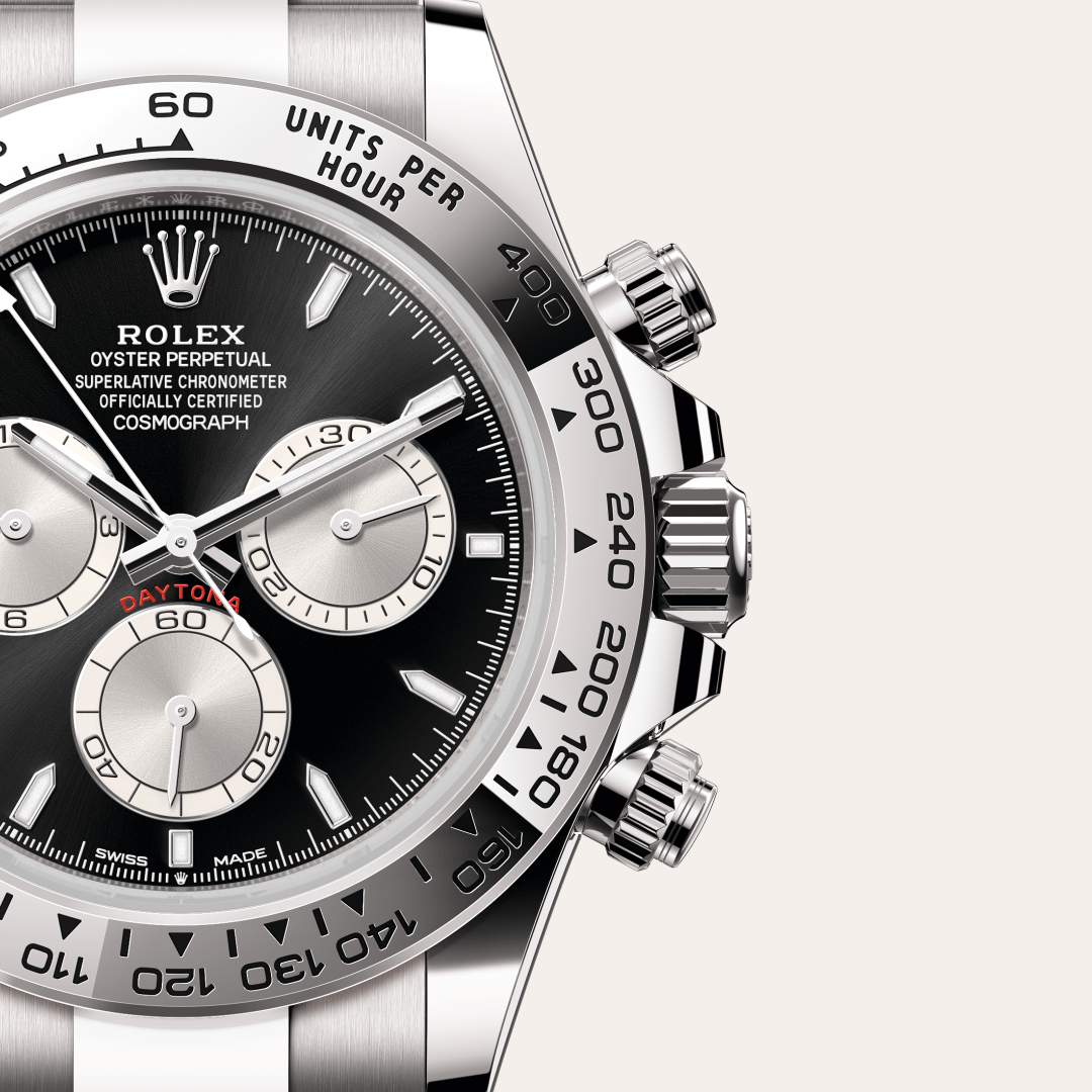 Rolex Cosmograph Daytona Oyster, 40 mm, beyaz altın M126509-0001