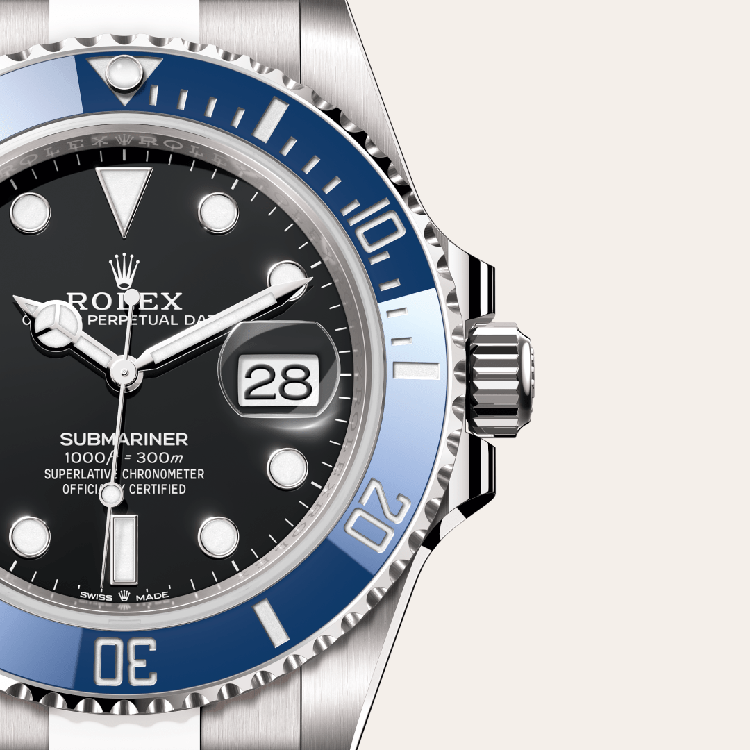 Rolex Submariner Date Oyster, 41 mm, beyaz altın M126619LB-0003