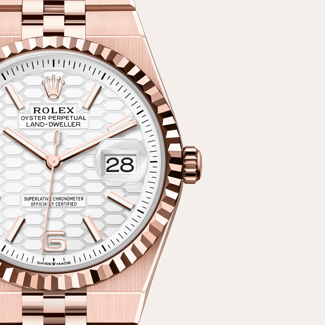 Rolex Land-Dweller 36 Oyster, 36 mm, Everose altın M127235-0001