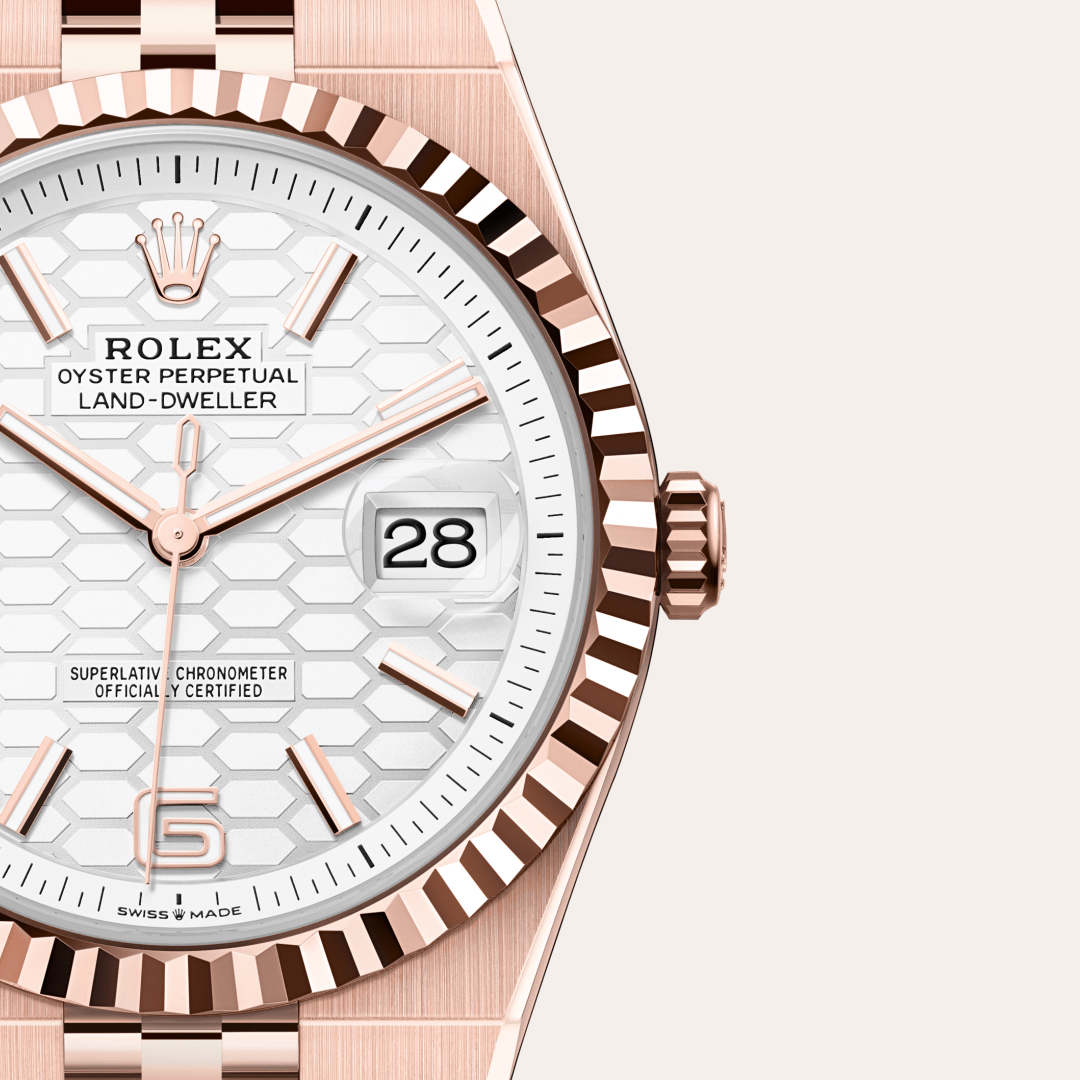Rolex Land-Dweller 40 Oyster, 40 mm, Everose altın M127335-0001