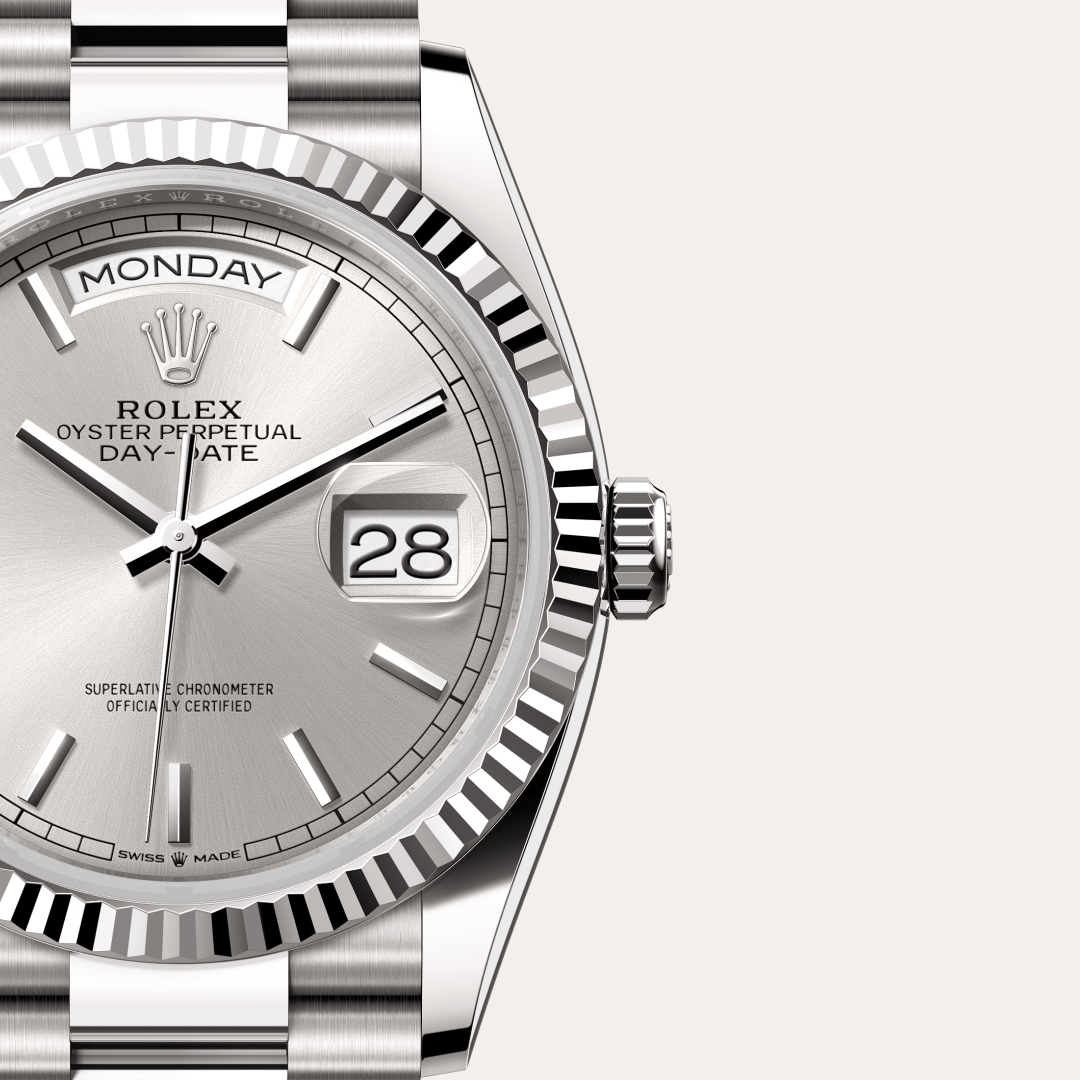 Rolex Day-Date 36 Oyster, 36 mm, beyaz altın M128239-0005