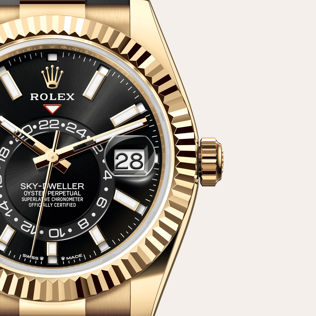 Rolex Sky-Dweller Oyster, 42 mm, sarı altın M336238-0002