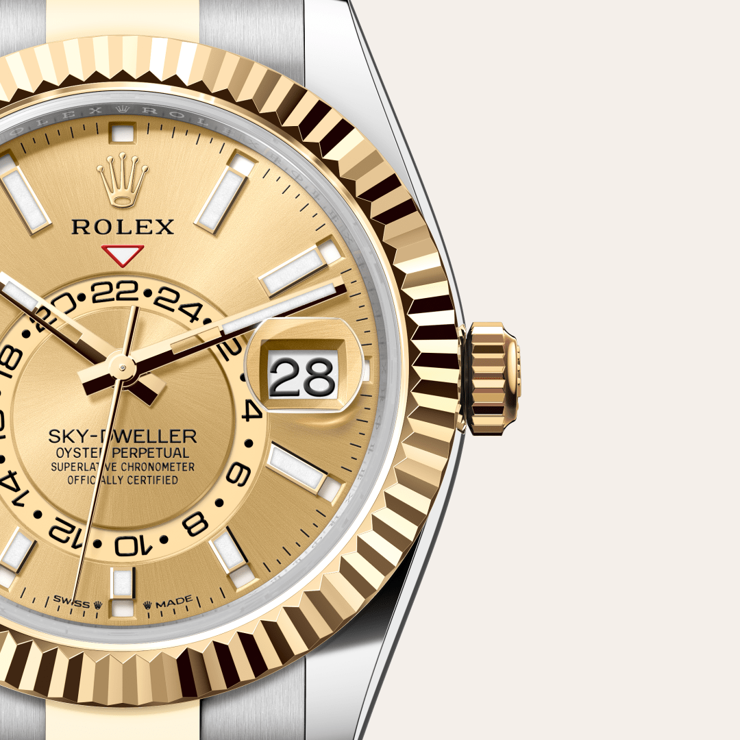 Rolex Sky-Dweller Oyster, 42 mm, Oystersteel çelik ve sarı altın M336933-0001