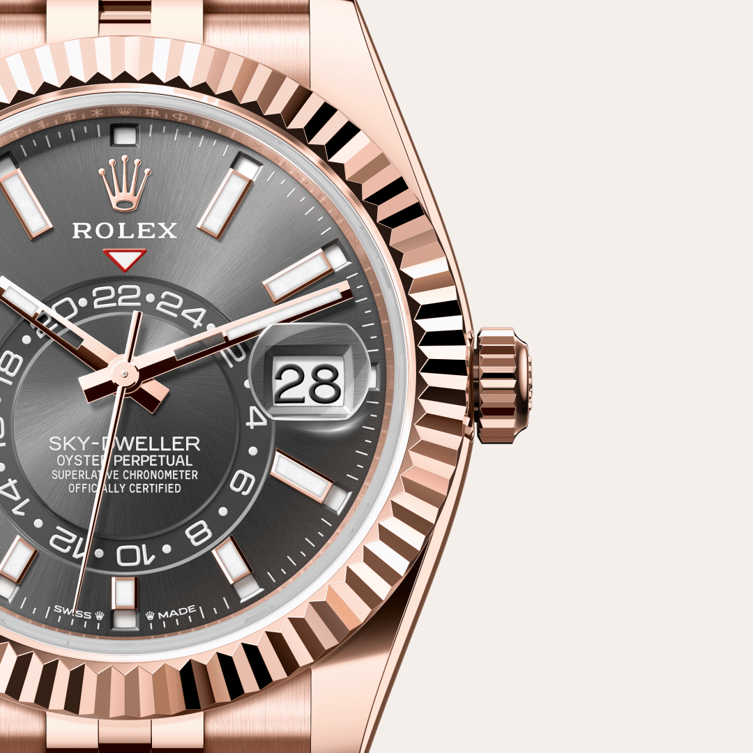 Rolex Sky-Dweller Oyster, 42 mm, Everose altın M336935-0008